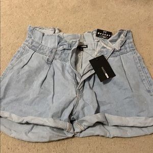 High waisted denim Jean shorts